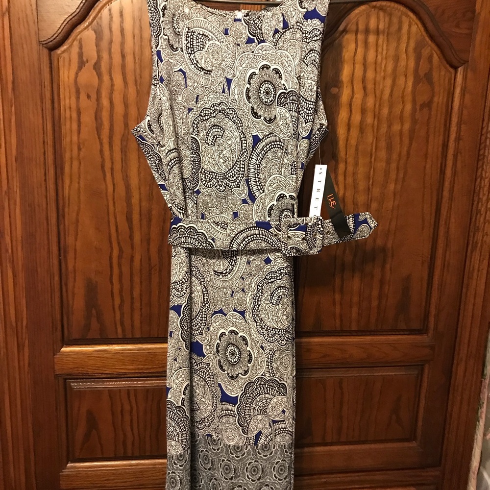 I LE Royal Print Dress